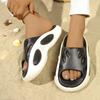 Fashion 2025 Summer Women's Mixed Colors Round Toe Platform Beach Slippers Light Weight Casual Sandals for Outdoor Casual Slippers Women