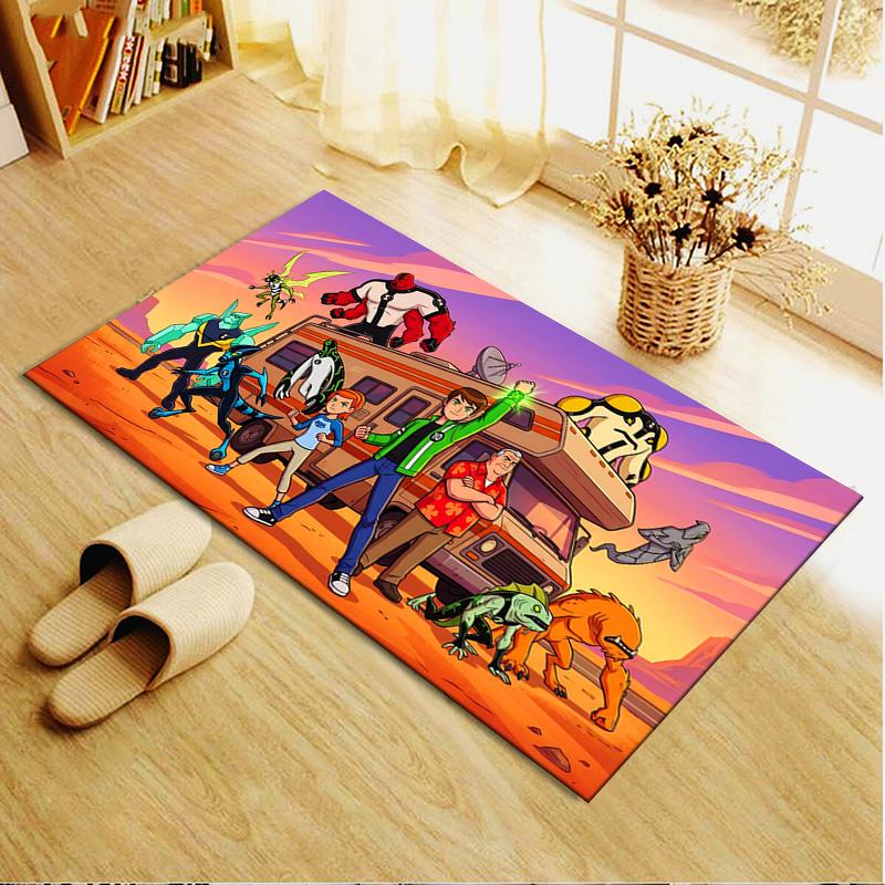 Ben 10 Carpet Rug for Living Room Bedroom Home Sofa Decoration,Kids play Non-slip Floor Mat