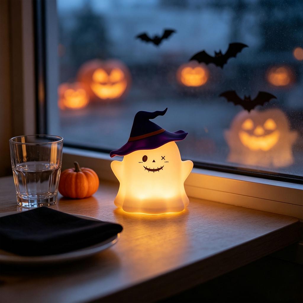 Silicone Tap Night Light Halloween Decoration for Home and Party