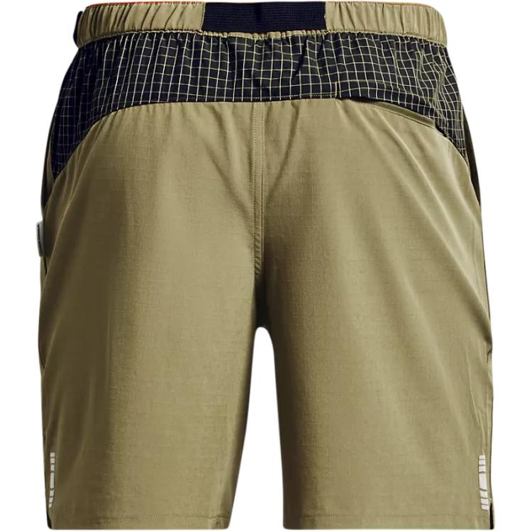 Under Armour Two-In-One Solid Sport Shorts With Elastic Waistband Men Bottoms Green 1370033-361