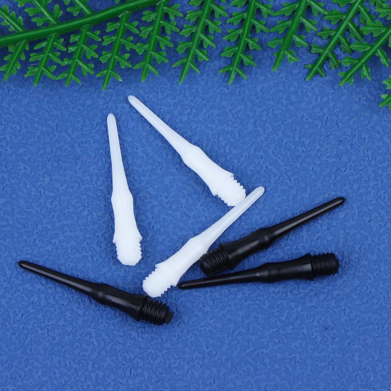 Replaceable Soft Plastic Dart Tips  Stubby Points Set with Durable Shafts for Darts Bar Practice