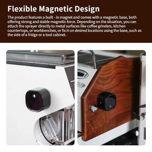 watchget 20ml Coffee Bean Atomizer RDT Spray, Coffee Powered, Static-Reducing, Magnetic Base, Portable Electric Nano Atomizer, Rechargeable Espresso S