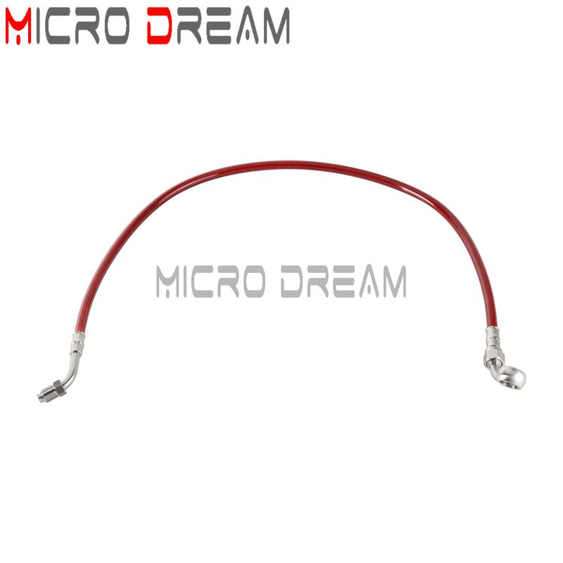 60/70/75cm Braided Brake Pipe Line Cable Oil Hose Tube For Harley Softail Slim Street Bob Low Rider S ST Deluxe 18-23 FLHC FLFB