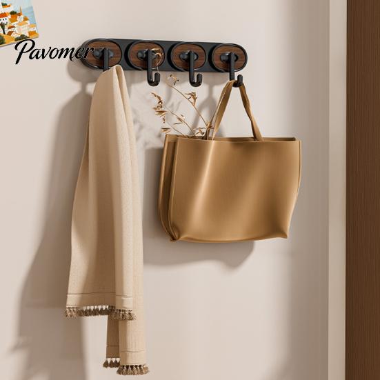 Decorative Storage Hook Adhesive Hook, Load-Bearing Wall Hanger, with High-Adhesive Backing Heavy Duty Retro Style for Bathroom Kitchen Entrance Hall