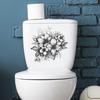 Toilet Sticker Removable Self-adhesive Waterproof PVC Living Room Wall Art Bathroom Toilet Lid Decoration Decal