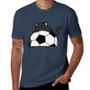 Cute Cat Hugging A Soccer Ball Tshirt Retro Graphic Print Tshirt