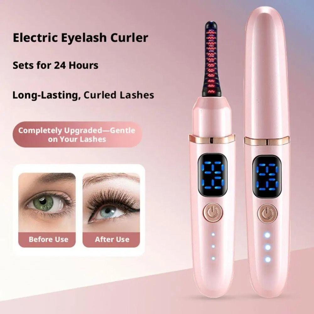 3 Heat Settings Electric Eyelash Curler Portable Eyelash Curling Device  Ideal Gift