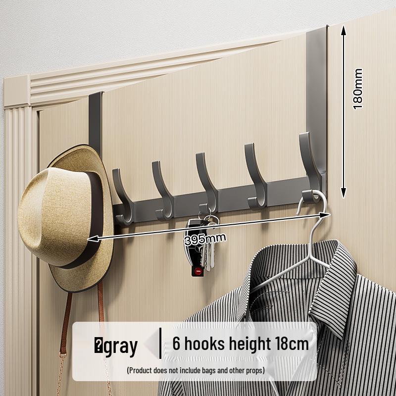 Over-the-Door No-Drill Coat Rack & Clothes Hook