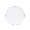 Perlmut Gold WEISS Speiseteller 20 cm GOLDSTREIFEN