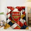 Arsenal Logo Designed Flannel blanket for bedroom, living room, sofa, and nap