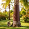 Outdoor Tree Protection Trunk Protector, Squirrel Rodent Baffle Barrier, Bark Texture Wrap with Adhesive for from Raccoon Iguana Guard Trees