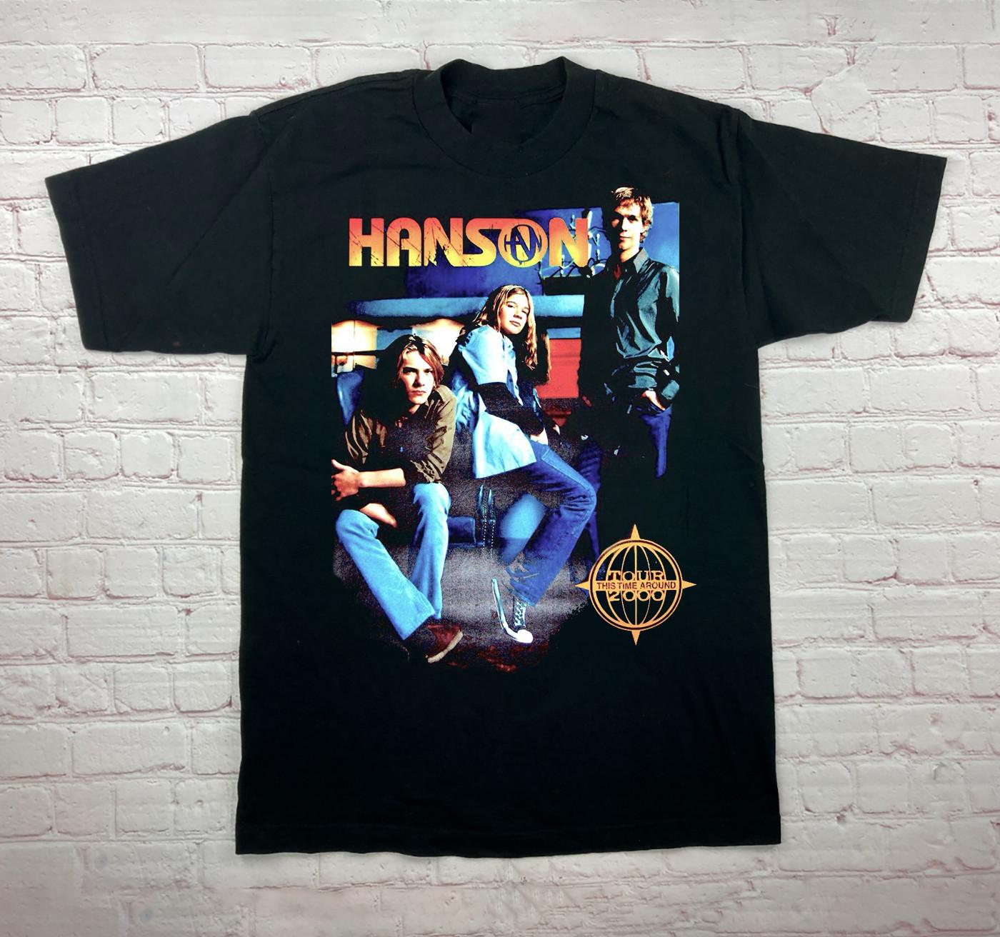Hanson Band 2000 Tour Poster Unisex T-Shirt Cotton Full Size S разноцветный