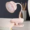 Mini Clip-on Desk Fan with Flexible Neck 360 Degree Adjustable USB Rechargeable Summer Cooling Fan Portable Outdoor Travel Small Personal Fan