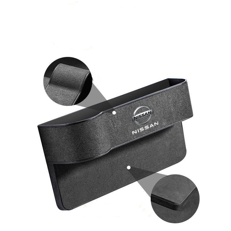 CGEZLH1 Car Seat Gap Box Pocket Seat Crevice Storage Bag For Nissan Qashqai Sylphy Tiida Altima Teana X-Trail Leaf Sentra Accessories