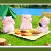 Pigs Figurines Mini Pigs Decors Waterproof Toy Playsets Miniature Doll Garden Figurines Cake Toppers Parties Favor