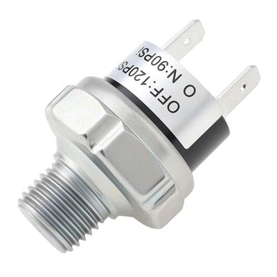 1/4 Inch Air Compressor Pressure Switch 18 NPT Male Thread 12V 24V Fit for Air Horns Train Horns Air Compressors Oil Tank 90 120 150 170 200PSI