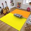 Retro Music Rugs for Bedroom Decoration Vintage Guitar Big 3D Printed Home Carpet Living Room Sofa Table Soft Non-Slip Floor Mat