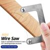 Stainless Steel Pocket Wire Saws Hand-Drawn Mini Saws For Camping Survival DIY Projects Woodworking Camping Essentials