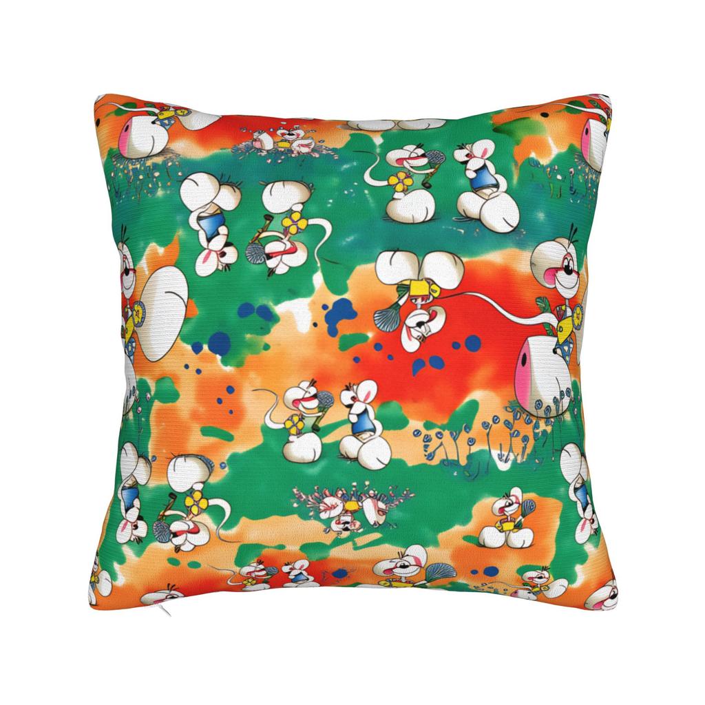 Comic Cartoons Diddl Pillow Case Soft Pillow Cover For Living Room Sofa Novelty Pillowcases