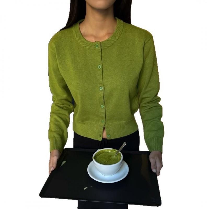 2026 Soft Elegant Short Knit Cardigan Women Long Sleeve Sweater