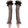 Seethrough Sheer Arm Sleeves Wedding Gloves For Bride Formal Occasion Fingerless Thin Arm Covers for Evening Party Wear