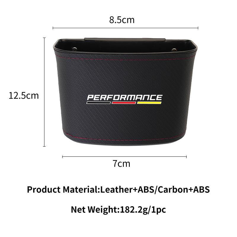 2025 Hot Car Door Trash Bin Leather Interior Door Panel Storage Box Auto Garbage Bag Seat Back Cup Holder For BMW E30 E34 E36 E3