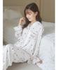 Gelato Pique Valentine Heart Print Satin Shirt PWFT251278 CRM F Women's