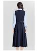 Women's Academy Style Petite Vest Dress for Formal Occasions and Teacher Interviews