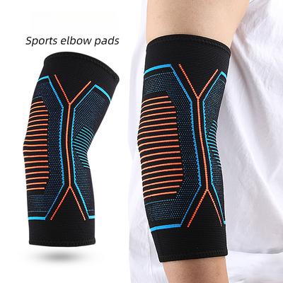 Outdoor-Sportarten Nylon Kontrastfarbe Ellbogenüberzug Elastische Stretch-Passform Dämpfung Dekompression Basketball Fitness Schutzausrüstung