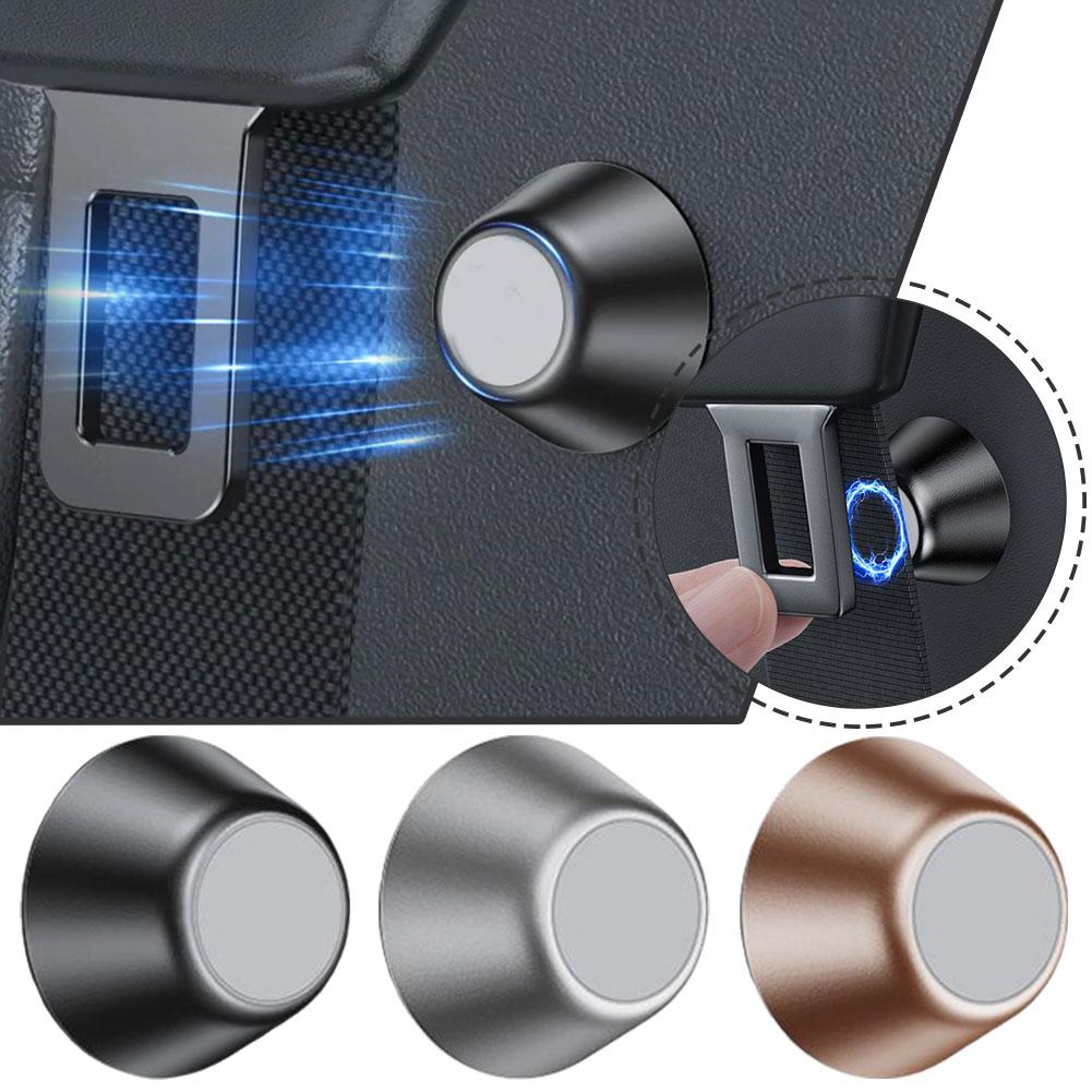 1Pcs Magnetic Car Seat Belt Holder Fixing Clip 751 Alloy Seatbelt Limiter Stopper For BMW/VW/Nissan Car Interior Accessories