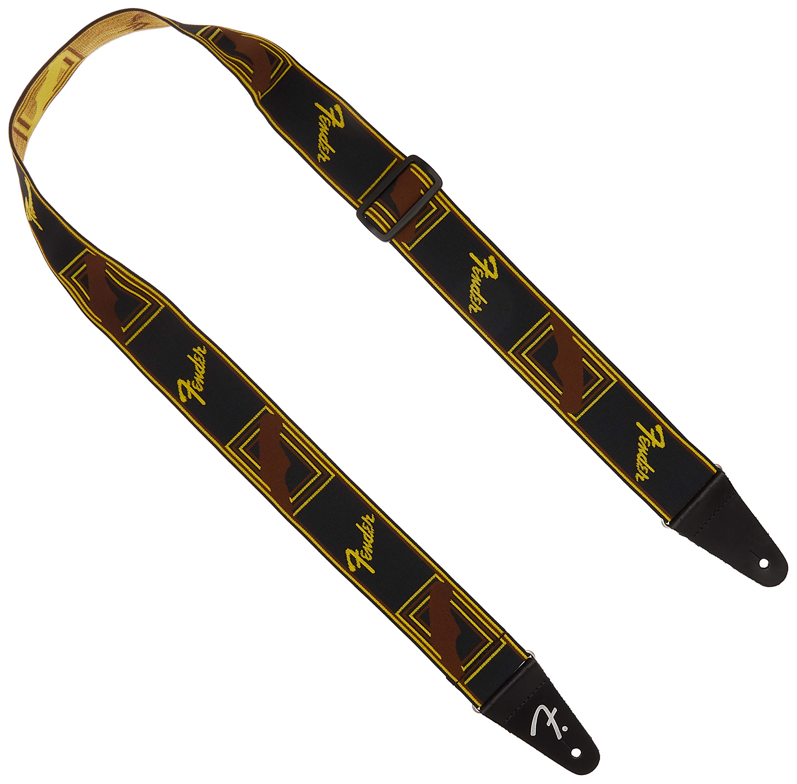 

Fender Weighless™ 2 Mono Strap, BlackYellowBrown