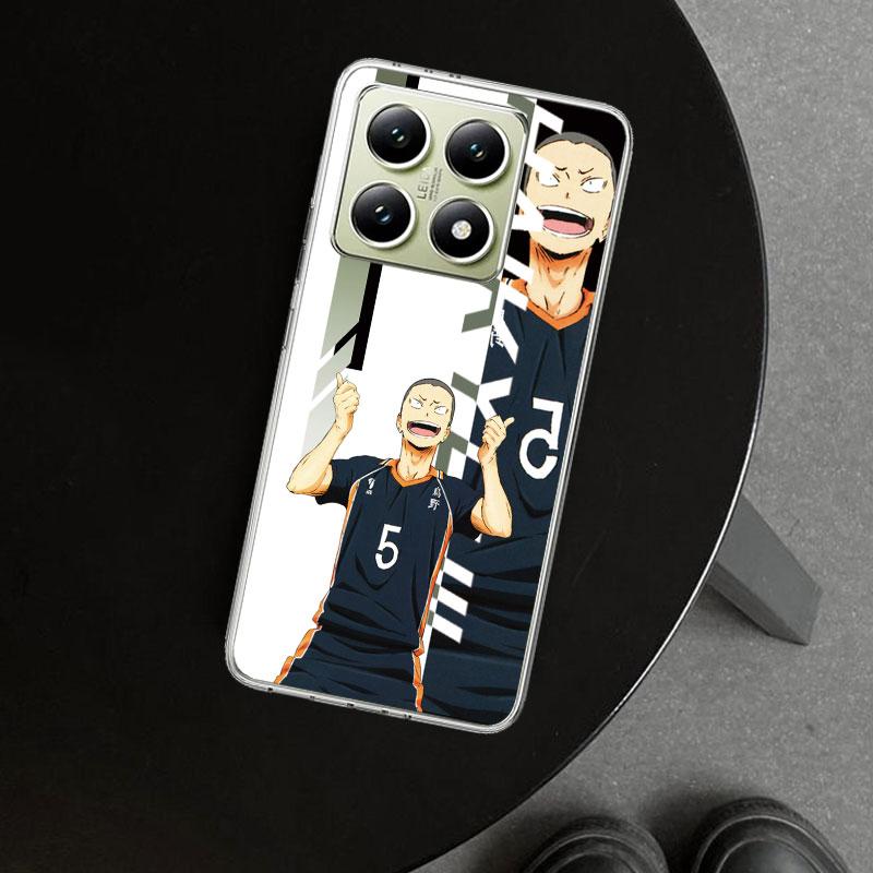 Anime Haikyuu School Volleyball Phone Case Cover for Xiaomi Redmi Note 15 14 13 12 11 Pro Plus 14S 12S 11S 11T 11E 10S 10 Custom