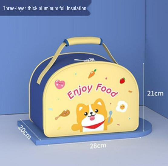 Aluminum Foil Insulated Lunch Bag - Waterproof, Portable Meal Tote for Work or School