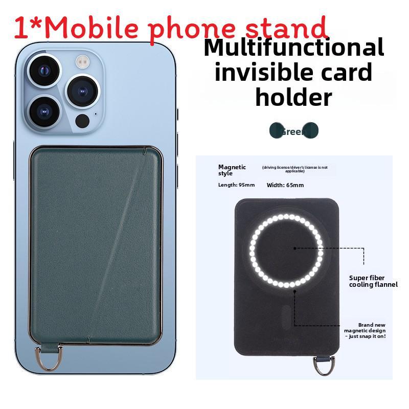 Magsafe Card Holder Wallet With Magnetic Stand For Phone And Desk Organization