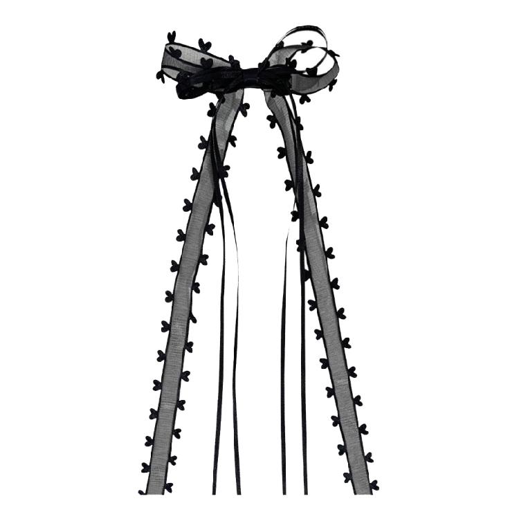 Lace Hair Bows for Girls Sweet Ballet Hair Clip Women Barrettes Hair Styling Tool Bowknot Hair Clip Female Hair Decors 1 чёрный