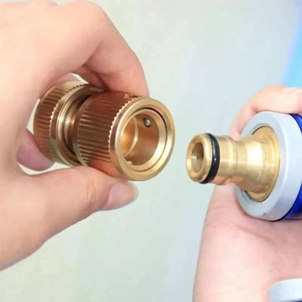 1/2pcs 1/2" Garden Hose Connector Car Washer Quick-release Fitting Water Quick Connector Tube Repair Accessories