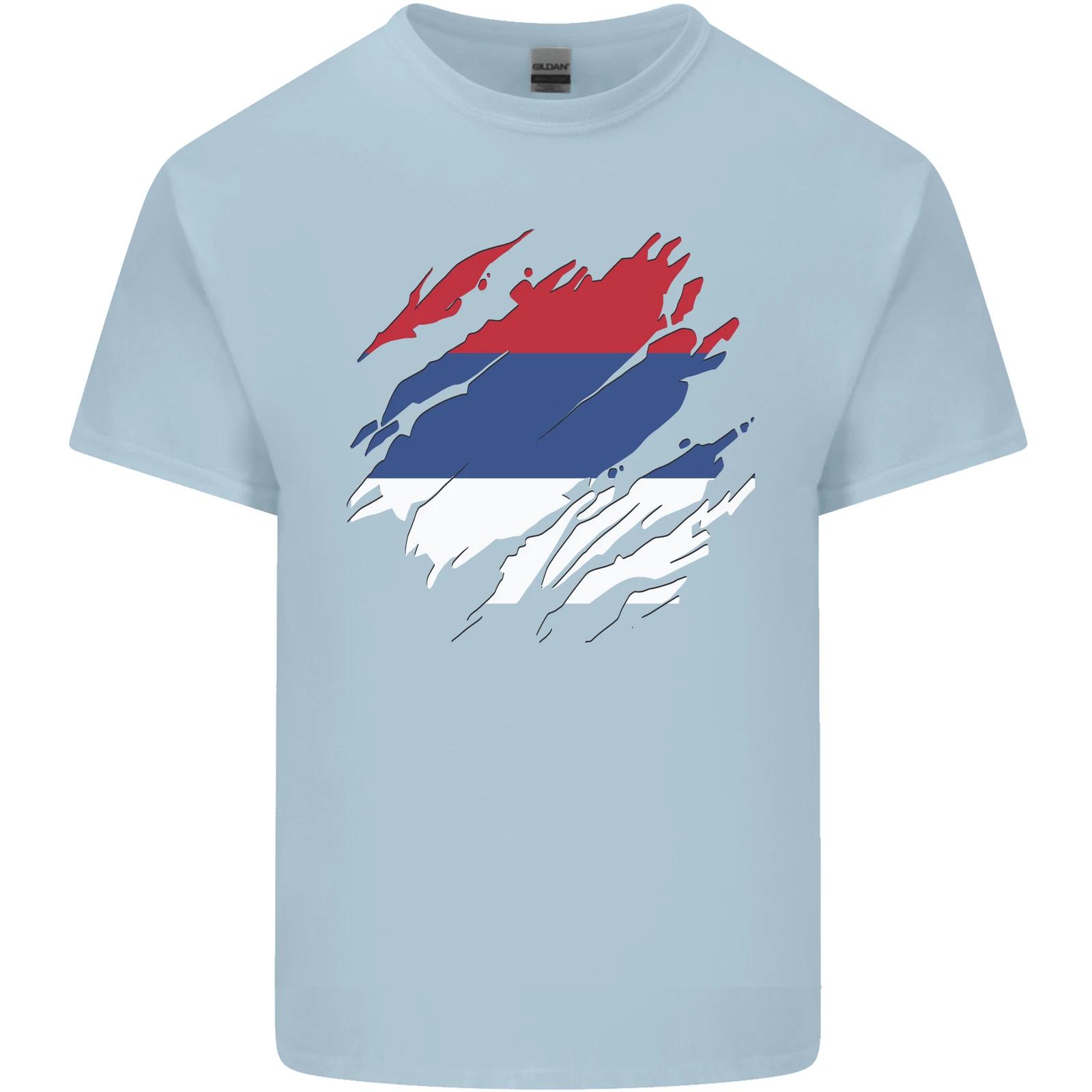 Torn Flag Republika Srpska Kids T-Shirt Childrens XL