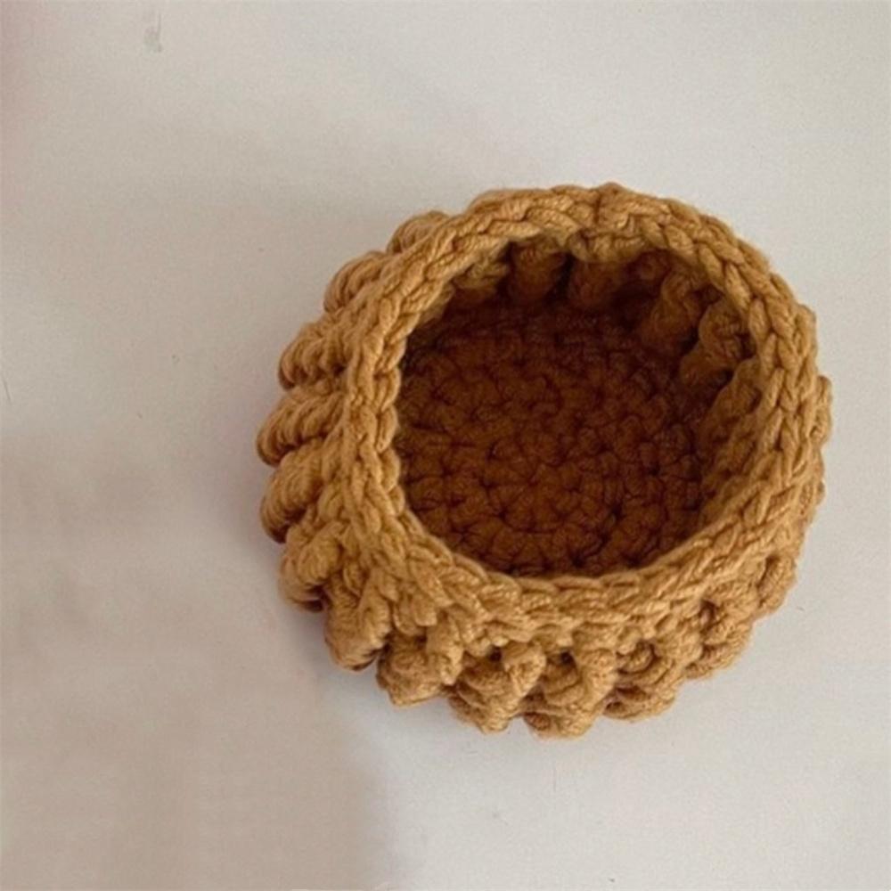 Rose Bouquet Coaster Crochet Flower Placemat Hand Woven Bouquet Cupmat Home Desktop Potted Plant Ornaments Mother's Day Gift