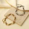 Trend Accessories Fashion Stainless Steel Bracelet Hollow Round Versatile Titanium Steel Light Luxury Women'S Jewelry