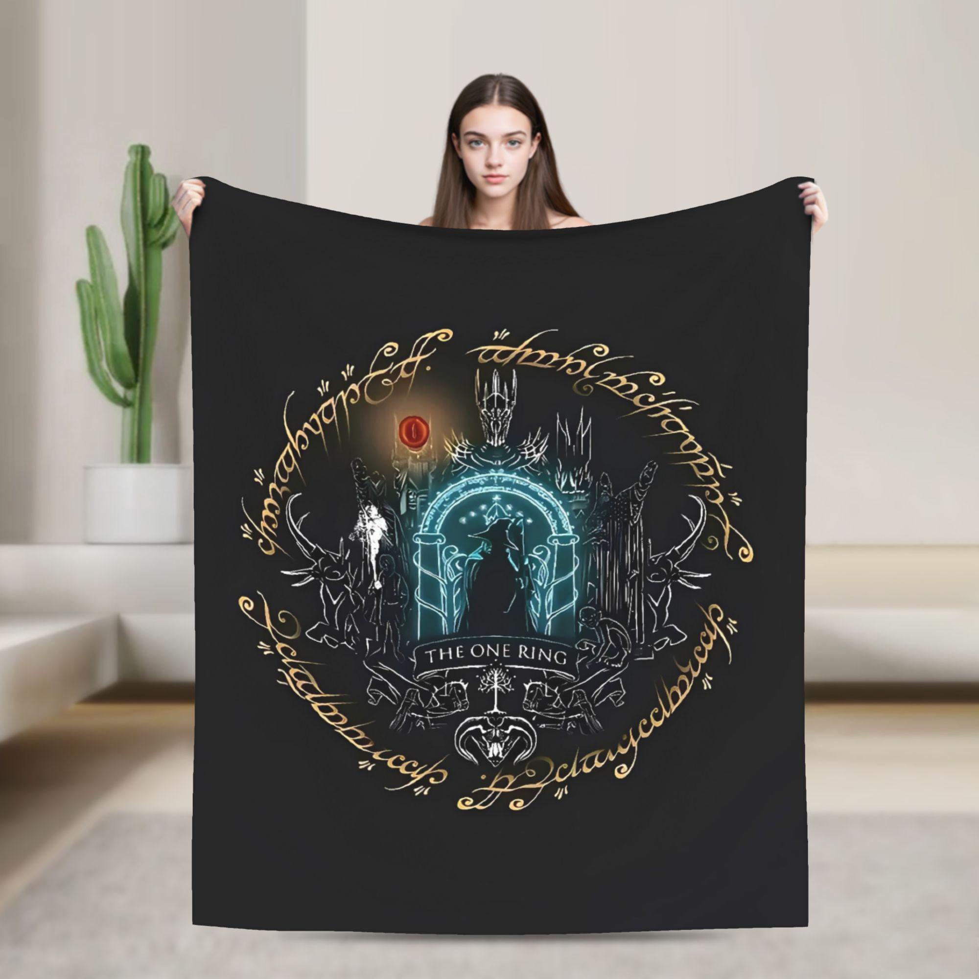 

L-Володарі К-Кілець Карта Книги Толкіна Література Середзем я Фланелеві Ковдри М яка Тепла Плед для Дивана Дивана Ліжка 30x40in