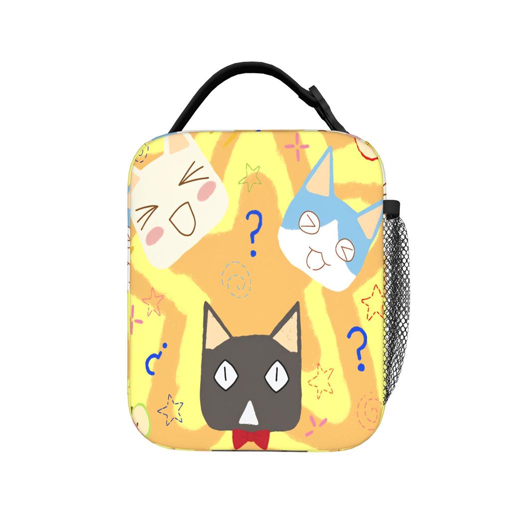 Toro Inoue Cat Lunch Bag For Child Graphic Design Lunch Box Vintage Office Cooler Bag Portable Insulated Oxford Tote Food Bags
