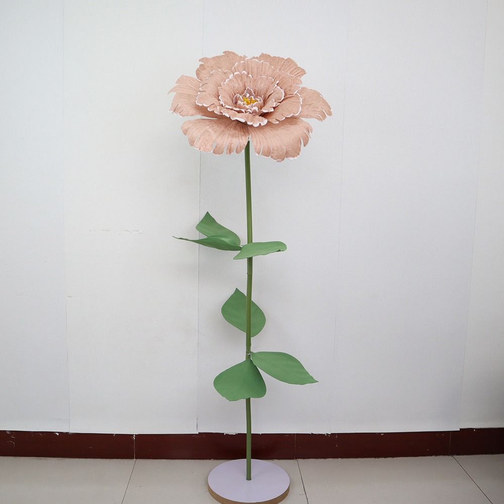 30cm Simulation Peony Large Scale Flower Head Foam Velvet Flower Peony Design Base Flower Life Size Flower Wedding Road Guide