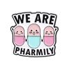 Creative Cartoon Pill Series Metal Brooch Set Whimsical Alphabet Pin Collection For Fashionable Accessory Lovers