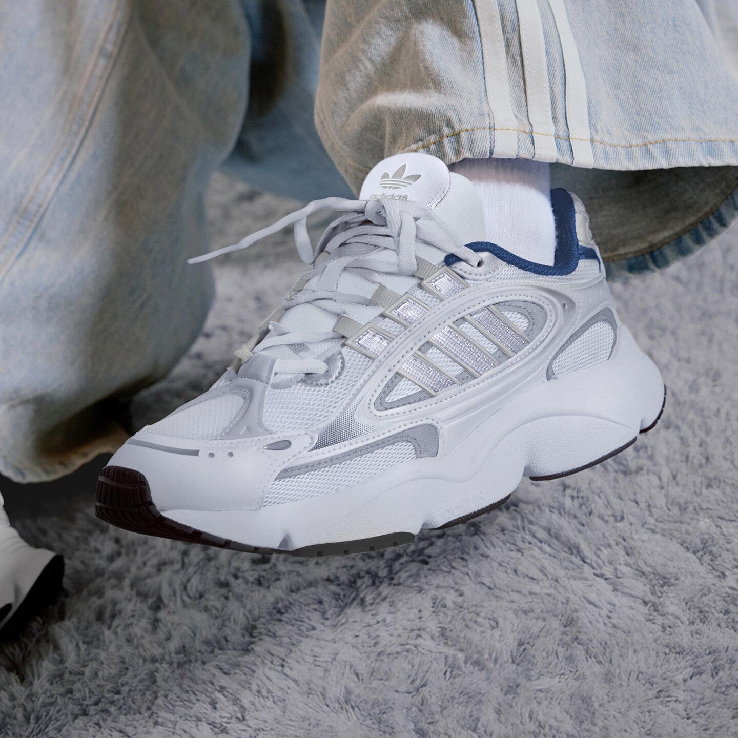 Adidas Originals Ozmillen Низкие Массивные Кроссовки Унисекс Белые 36.5