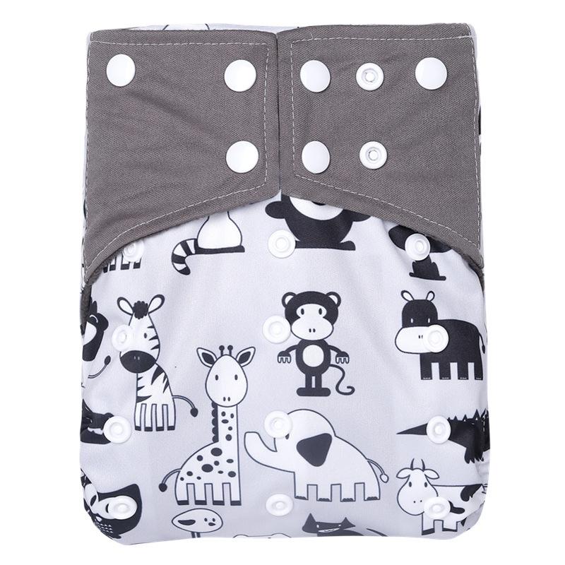 Breathable Bamboo Charcoal Cloth Diaper For Babies Featuring Reusable Pocket Style