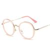 Non-Prescription Glasses Fashion Decorative Specs Pc Lenses Comfortable Round Frame Glasses For Travel Cycling Outdoor Sports
