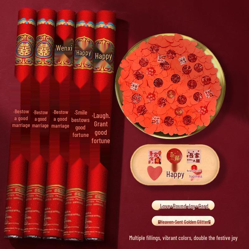 JINGRUIXIANG Handheld Celebration Confetti Poppers