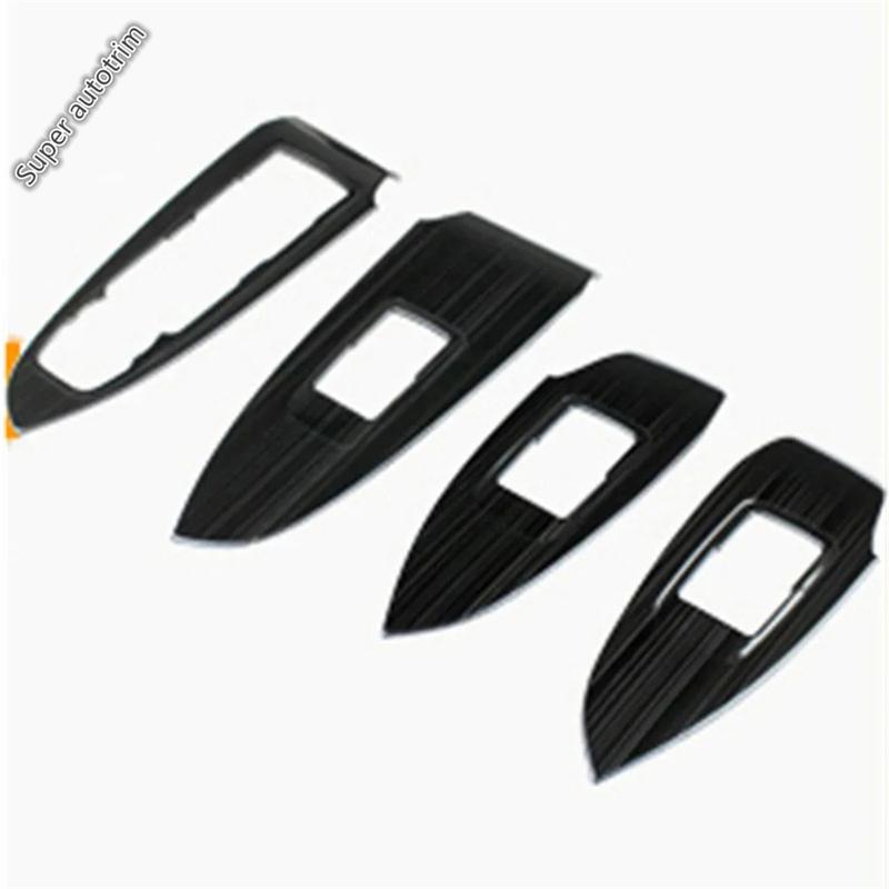 Car Inner Door Armrest Window Lift Button Control Panel Cover Trim Stainless Steel Accessories For Chevrolet Malibu 2016 -