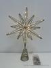 Wrought Iron Luminous Glitter Treetop Star Christmas Decoration