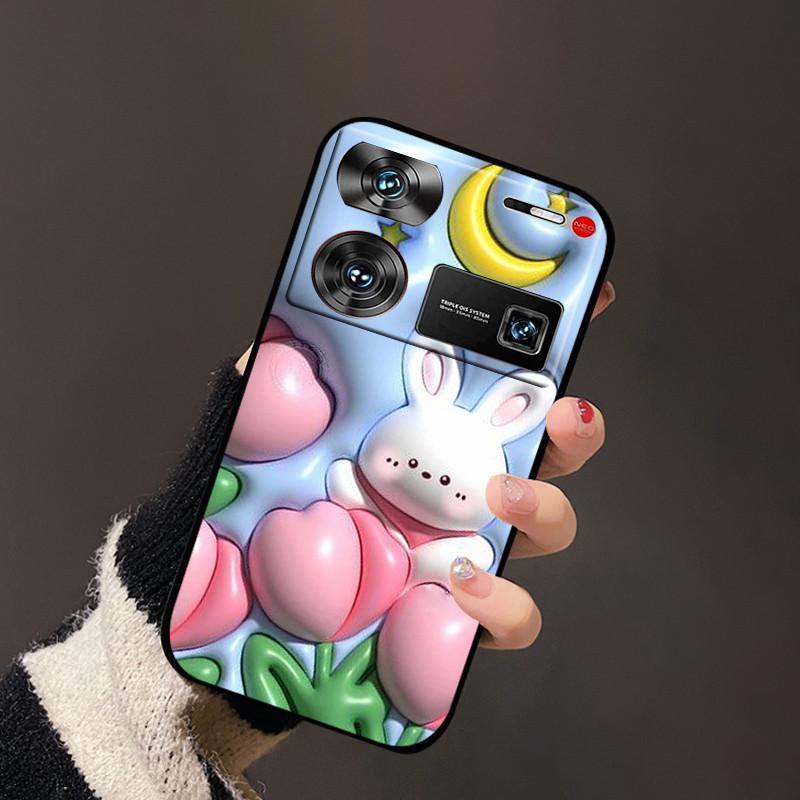 For nubia Z60 Ultra Cover Flower TPU Silicon Back Soft Case Funda For ZTE nubia Z60 Ultra Bumper Coque Z60Ultra Z 60 Ultra